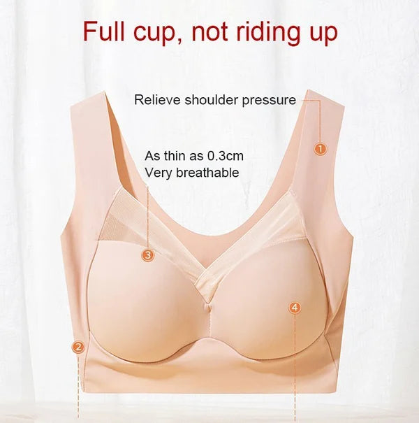 FASHION DEEP CUP BRA SUMMER SEXY PUSH UP WIRELESS BRAS (SIZE RUNS THE SAME AS REGULAR BRAS)-4