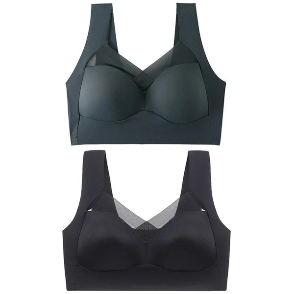 FASHION DEEP CUP BRA SUMMER SEXY PUSH UP WIRELESS BRAS (SIZE RUNS THE SAME AS REGULAR BRAS)-8