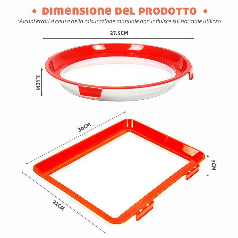 Vassoio Rosso per la Conservazione degli Alimenti-10